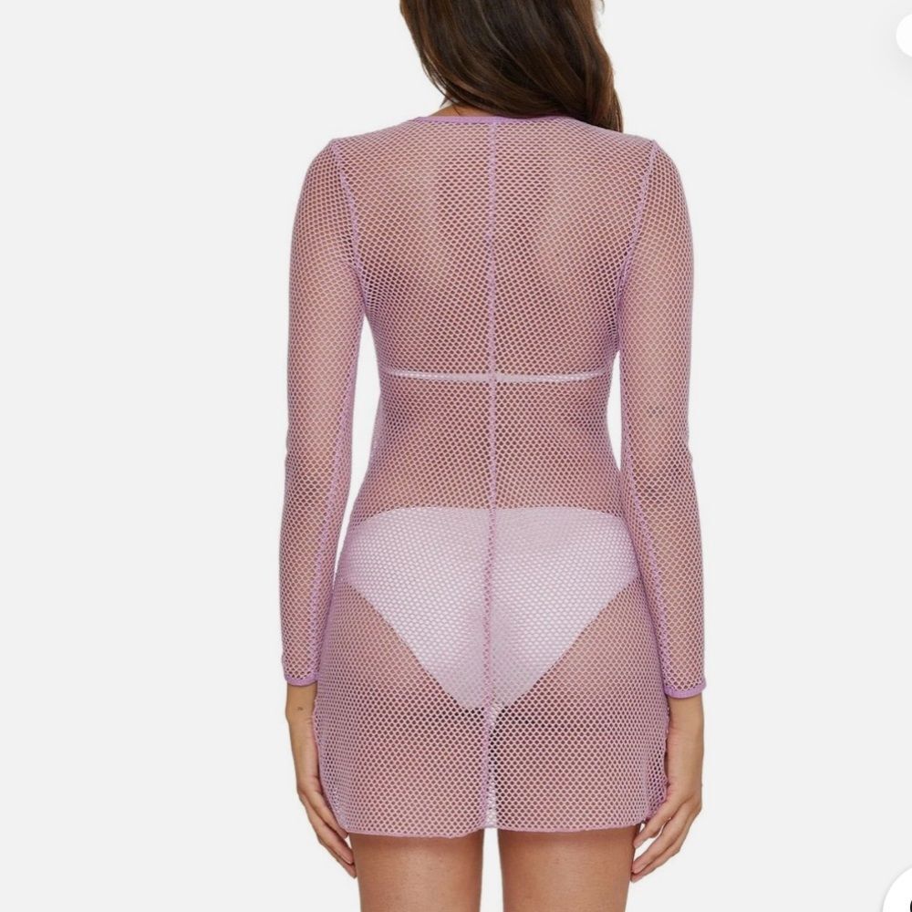 BECCA Sheer Beach Cover Ups Malva Size Large - Picture 2 of 8